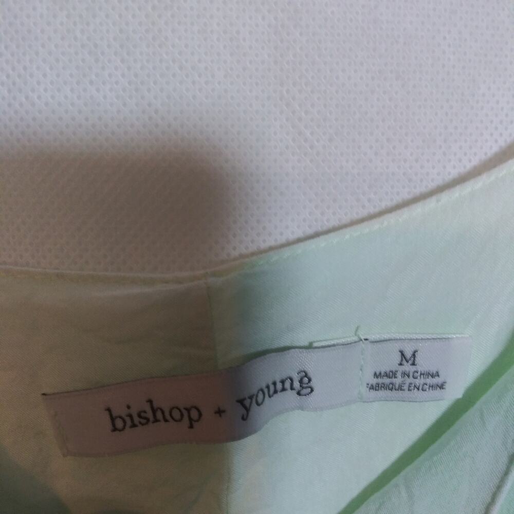 Revolve Bishop & Young Ombré Dip Dye Light Green Tunic Dress Size M - Picture 5 of 7